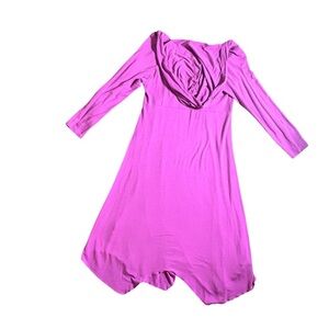 Athleta Hawi Hoodie Berry Modal Dress, Pullover Style in Purple, Size Medium